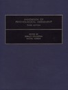 Handbook of Psychological Assessment